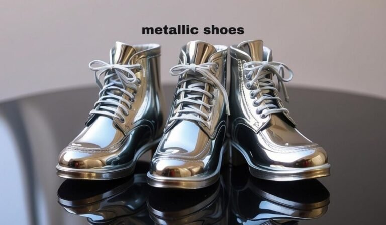 metallic shoes